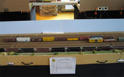 The eastern portion of the classification yard, where trains are made up.