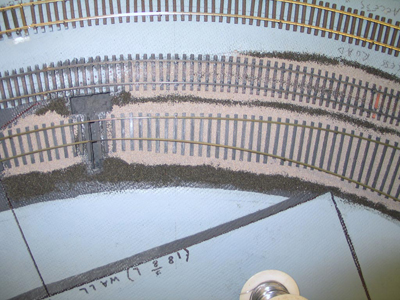 One of the handlaid switches under construction on this module. Two switches were needed that were not commercially available, so they were built from scratch.