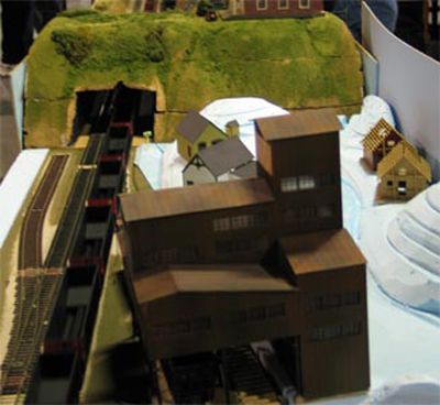 Tunnel Hill, with a coal tipple in the foreground.